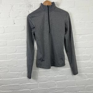 Nike Men's Dri-Fit Track Jacket 1/4 Zip Pullover Sweatshirt Gray Size M